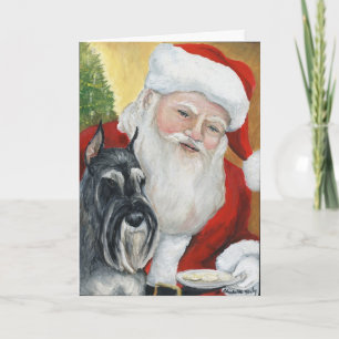 Het Wenskaart van de Kunst van de "standaardHond Feestdagen Kaart