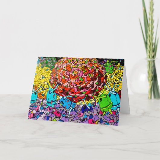 Het Wenskaart van de Kunst van Graffiti Kaart (Voorkant)