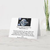 Het Wenskaart van de Kunst van het Wild van de Kaart (Achterkant)