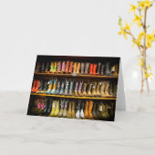 Het Wenskaart van de Laarzen van de Cowboy van Kaart (Gele Bloem)