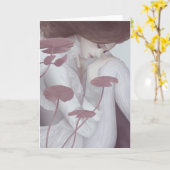 Het Wenskaart van de "lelie" Kaart (Gele Bloem)