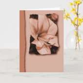 Het wenskaart van de lelie kaart (Gele Bloem)