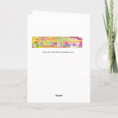 Het Wenskaart van de lelie Kaart (Achterkant)