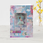 Het Wenskaart van de lelie Kaart (Gele Bloem)