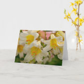 Het Wenskaart van de lelie Kaart (Gele Bloem)