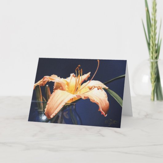 Het Wenskaart van de Lelie van de Dag van de Kaart (Voorkant)