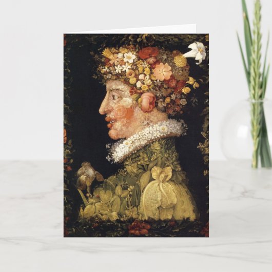 Het Wenskaart van de Lente van Arcimboldo Kaart (Voorkant)