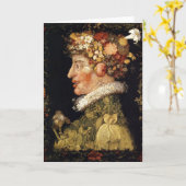 Het Wenskaart van de Lente van Arcimboldo Kaart (Gele Bloem)