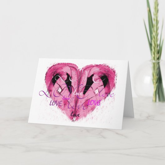 Het Wenskaart van de liefde Feestdagen Kaart (Voorkant)