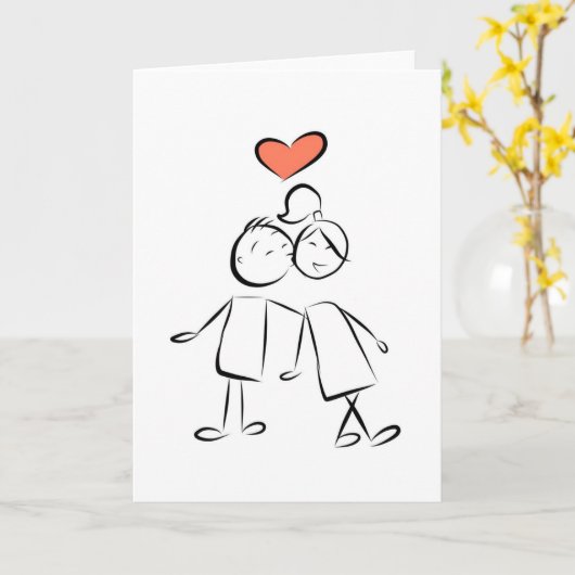 Het Wenskaart van de liefde Kaart (Gele Bloem)