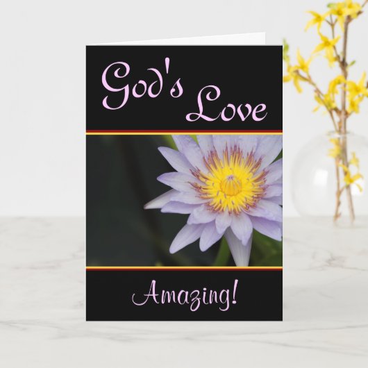 Het Wenskaart van de Liefde van de god Kaart (Gele Bloem)