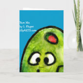 Het Wenskaart van de Liefde van de Olijf van de Kaart (Achterkant)