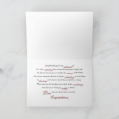 Het Wenskaart van de Liefde van de orchidee Kaart (Binnen)