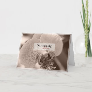 Het Wenskaart van de Liefde van de orchidee Kaart