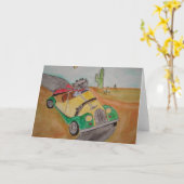 Het wenskaart van de Looppas van Morgan Kaart (Gele Bloem)