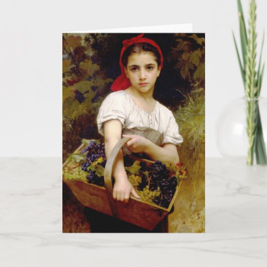 Het Wenskaart van de Maaimachine van Bouguereau Kaart (Voorkant)
