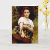 Het Wenskaart van de Maaimachine van Bouguereau Kaart (Gele Bloem)