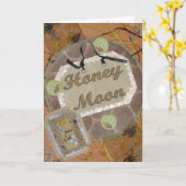 Het Wenskaart van de Maan van de Fee van de honing Kaart (Gele Bloem)