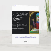 Het Wenskaart van de Maan van de Fee van de Kaart (Achterkant)