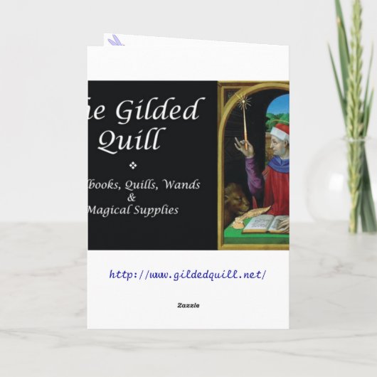 Het Wenskaart van de Maan van de Fee van de Kaart (Achterkant)