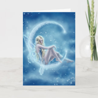 Het Wenskaart van de Maan van de winter Kaart