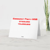 Het Wenskaart van de meidag Kaart (Achterkant)