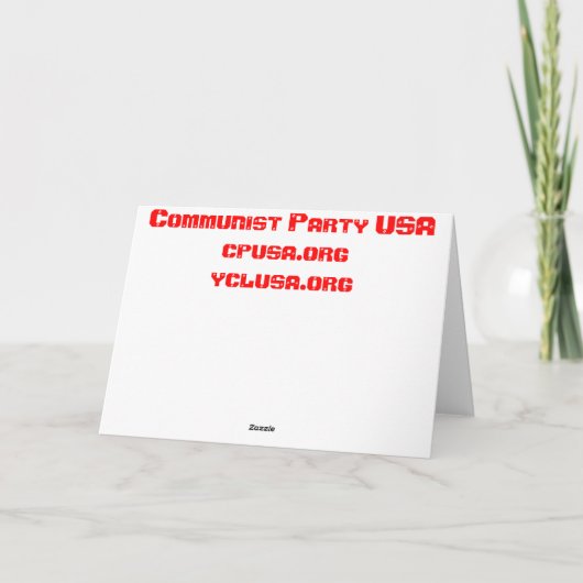 Het Wenskaart van de meidag Kaart (Achterkant)