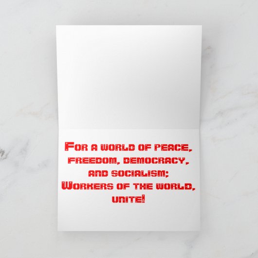 Het Wenskaart van de meidag Kaart (Binnen)