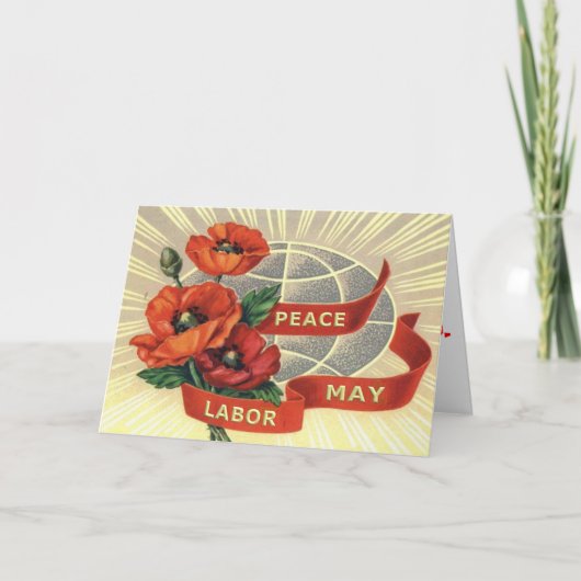 Het Wenskaart van de meidag Kaart (Voorkant)