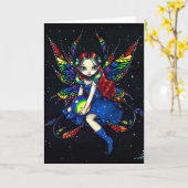 Het Wenskaart van de middernacht "van de Kaart (Gele Bloem)