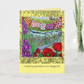 Het Wenskaart van de Moederdag van de Tuin van het Kaart (Voorkant)