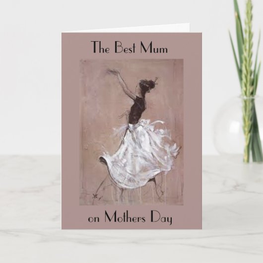 HET WENSKAART VAN DE MOEDERDAG VAN HET ART DECO KAART (Voorkant)