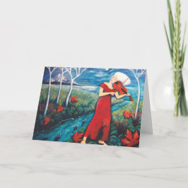 Het Wenskaart van de Muziek van Kerstmis Feestdagen Kaart