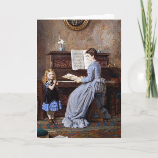 Het Wenskaart van de muzieklessen Kaart (Voorkant)