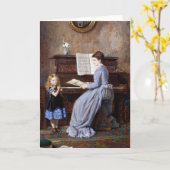 Het Wenskaart van de muzieklessen Kaart (Gele Bloem)