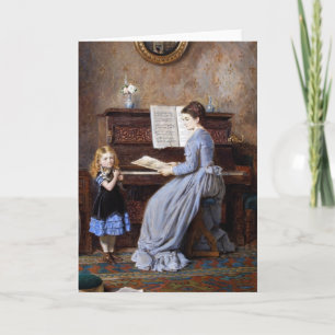 Het Wenskaart van de muzieklessen Kaart
