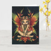 Het Wenskaart van de Nacht van de herfst "van de Kaart (Gele Bloem)