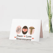 Het Wenskaart van de Neurochirurgie van de Liefde Kaart (Achterkant)