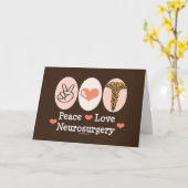 Het Wenskaart van de Neurochirurgie van de Liefde Kaart (Gele Bloem)