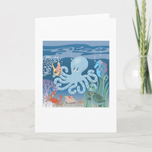 Het wenskaart van de Octopus Kaart