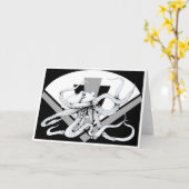 Het Wenskaart van de Octopus van het art deco Kaart (Gele Bloem)