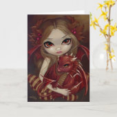 Het Wenskaart van de oker "van Dragonling" Kaart (Gele Bloem)