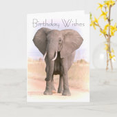 HET WENSKAART VAN DE OLIFANT KAART (Gele Bloem)