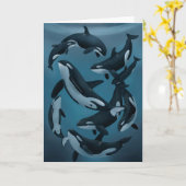 Het Wenskaart van de orka Kaart (Gele Bloem)