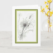 Het Wenskaart van de paardebloem Kaart (Gele Bloem)