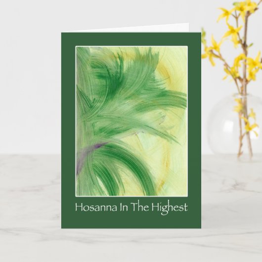 Het Wenskaart van de Palmzondag Kaart (Gele Bloem)