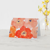 Het Wenskaart van de papaver Kaart (Gele Bloem)