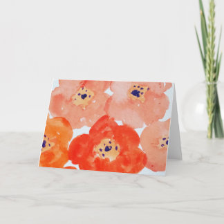 Het Wenskaart van de papaver Kaart