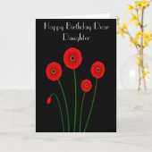 HET WENSKAART VAN DE PAPAVER VAN DE DOCHTER KAART (Gele Bloem)