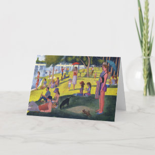 Het Wenskaart van de Parodie van Seurat Kaart